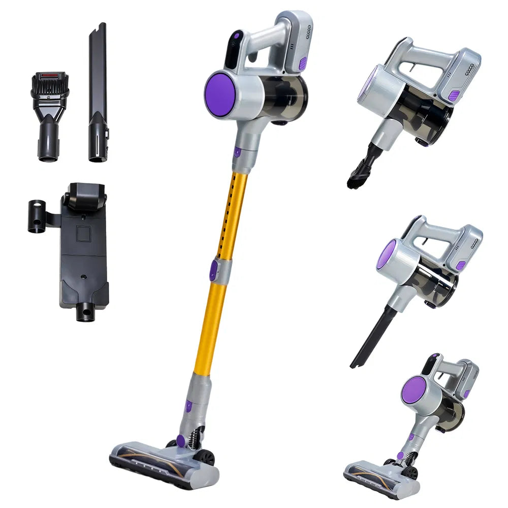 Cordless Vacuum Cleaner, Lightweight Stick Vacuum Household Anti-tangling And LED Light, Powerful Rechargeable Wireless Vacuum Cleaner